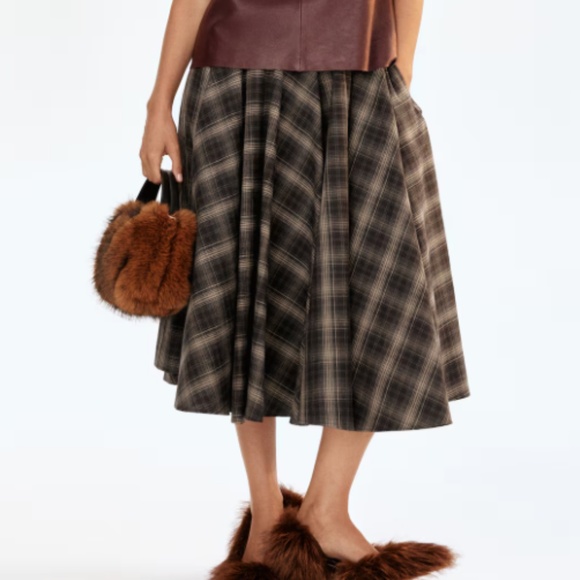 H&M COTTON CIRCLE SKIRT - Picture 1 of 3